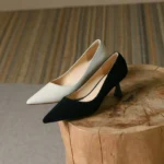 پامپ زنانه چرمی پاشنه‌بلند - تصویر 7