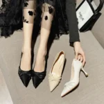 کفش پاشنه‌بلند زنانه ساده - تصویر 4