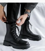 چلسى مردانه چرمی با آستر گرم - تصویر 3