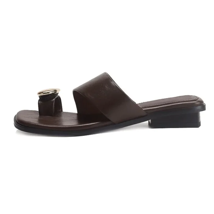 دمپایی زنانه تابستانی نوک‌باز ساده - تصویر 6