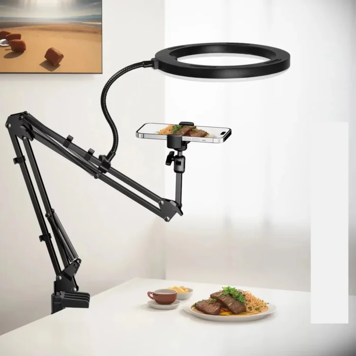 استند حرفه‌ای موبایل نوربالا فیلم‌برداری - تصویر 1