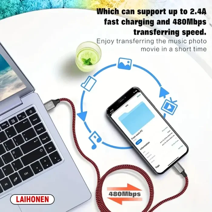 کابل USB-A به لایتنینگ MFi - تصویر 5