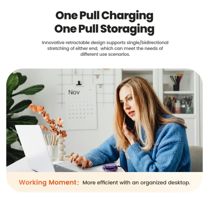 کابل تایپ‌سی جمع‌شونده ۱۰۰وات - تصویر 5