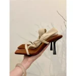 صندل زنانه تابستانی پاشنه‌باریک پاشنه‌بلند - تصویر 7
