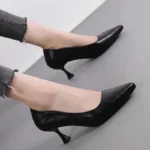 کفش کاری زنانه چرم‌نرم راحت - تصویر 2