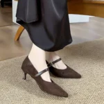 کفش مری‌جین زنانه نوک‌تیز راحت