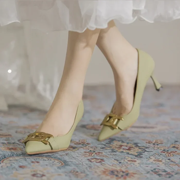 کفش زنانه نوک‌تیز پاشنه‌باریک راحت - تصویر 2