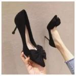 کفش زنانه مشکی شیک پاشنه‌بلند - تصویر 2