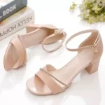 صندل زنانه پاشنه‌بلند طرحدار - تصویر 2