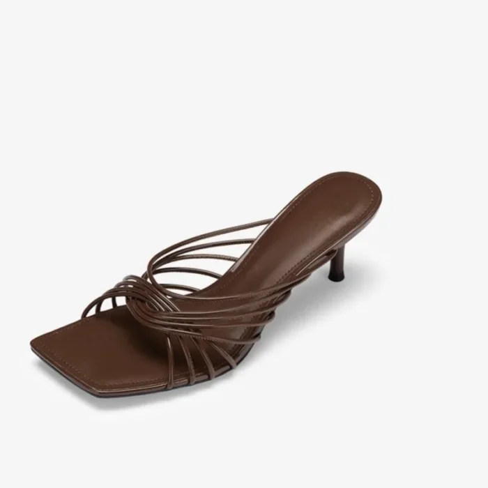 صندل زنانه نوک‌مربعی پاشنه‌سوزنی بند‌دار - تصویر 3