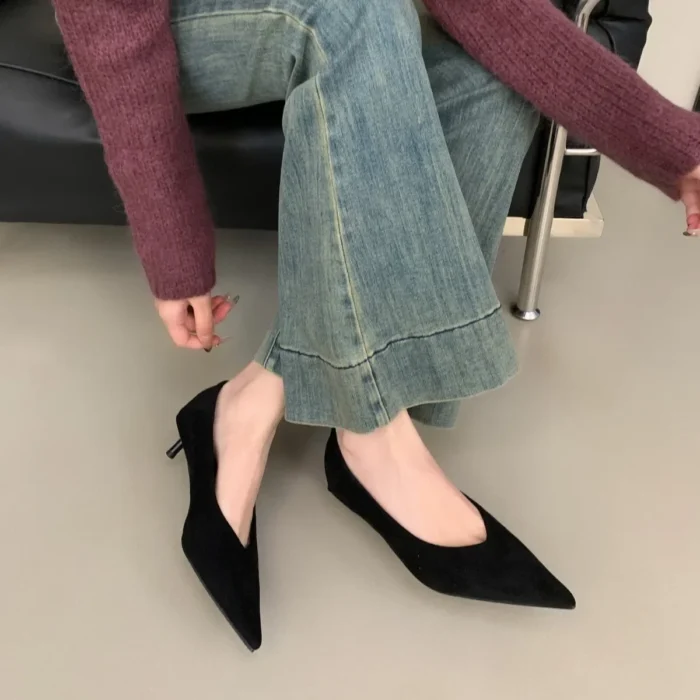 کفش پاشنه‌بلند زنانه پلنگی آسان‌پوش - تصویر 3