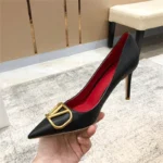 کفش پاشنه‌بلند زنانه چرمی نوک‌تیز - تصویر 3