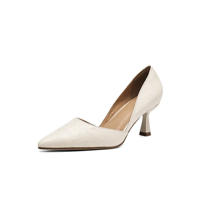 پامپ زنانه چرمی پاشنه‌سوزنی - تصویر 10