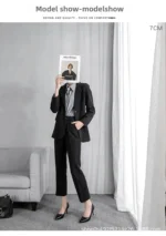 کفش زنانه چرمی مشکی نوک‌تیز پاشنه‌باریک - تصویر 6