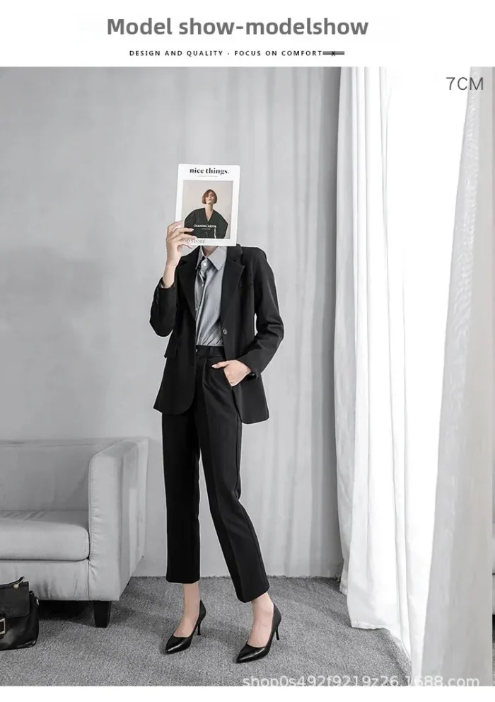 کفش زنانه چرمی مشکی نوک‌تیز پاشنه‌باریک - تصویر 6