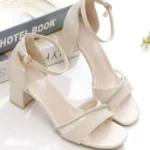 صندل زنانه پاشنه‌بلند طرحدار - تصویر 3