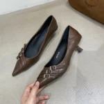 کفش پاشنه‌متوسط زنانه طراحی‌فرانسوی - تصویر 2