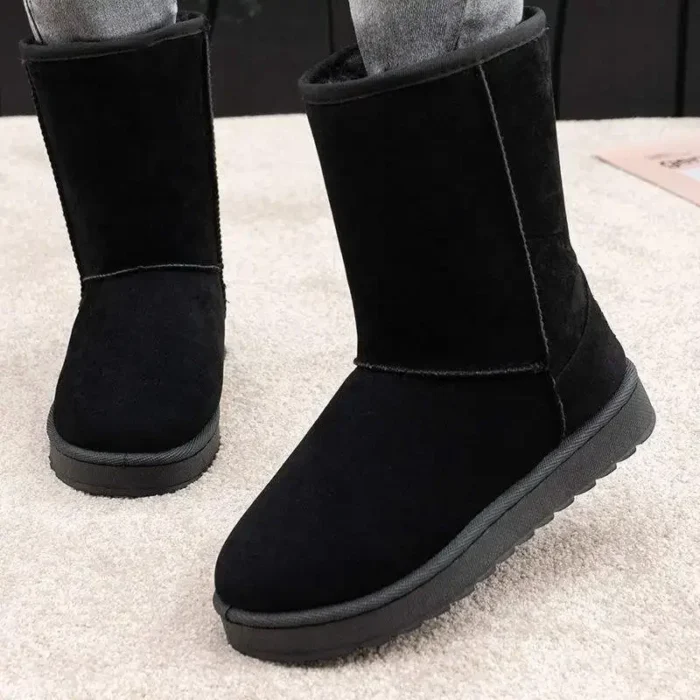 بوت برفی زنانه گرم با خز و نلغز - تصویر 3