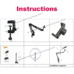 استند حرفه‌ای موبایل نوربالا فیلم‌برداری - تصویر 6