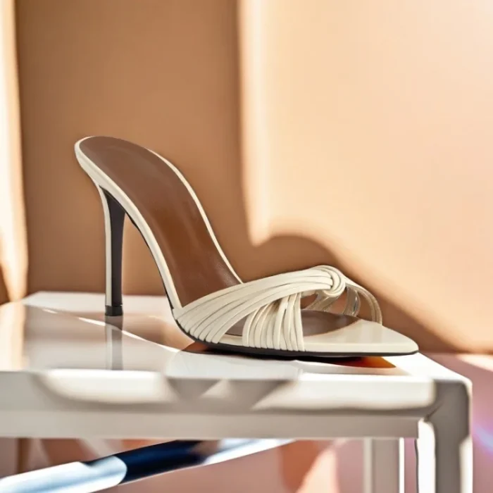 دمپایی زنانه تابستانی نوک‌تیز پاشنه‌باریک - تصویر 5