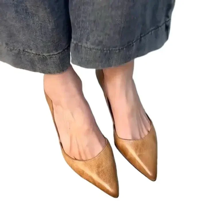 کفش پاشنه‌دار زنانه وینتیج نوک‌تیز - تصویر 5