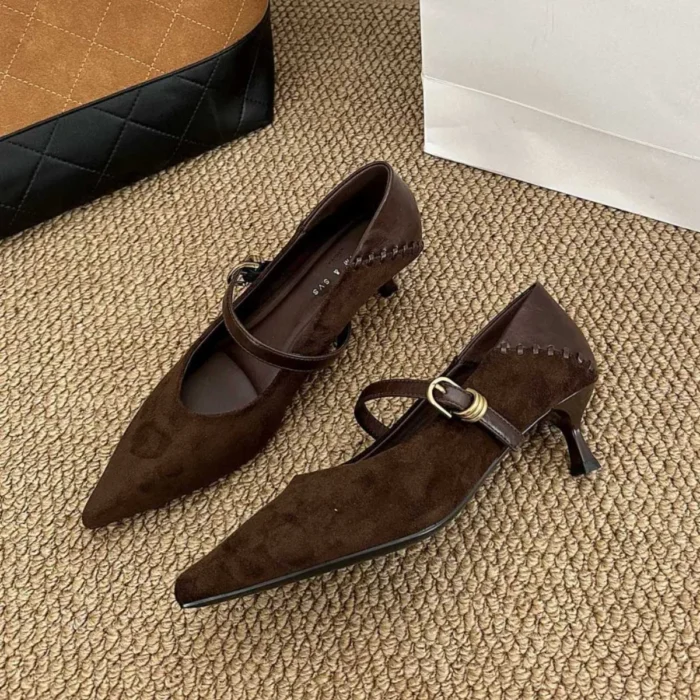 کفش مری‌جین زنانه نوک‌تیز راحت - تصویر 2