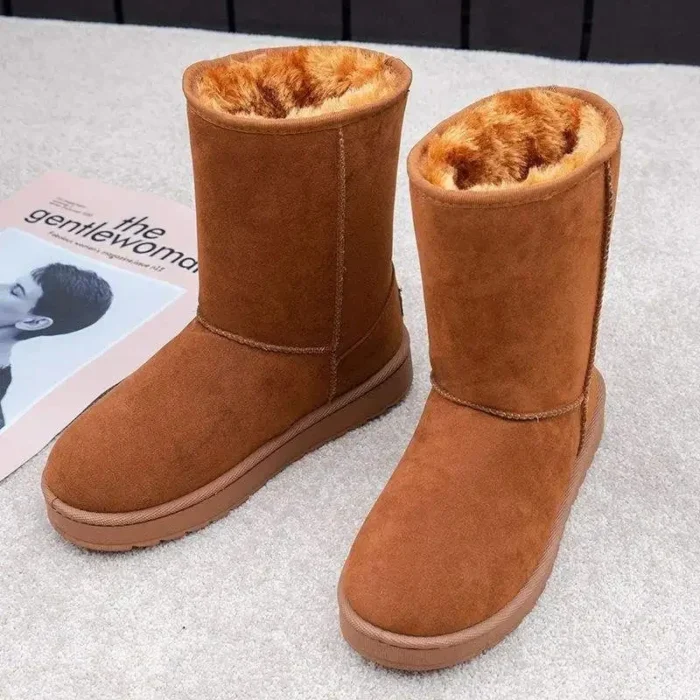 بوت برفی زنانه گرم با خز و نلغز - تصویر 9