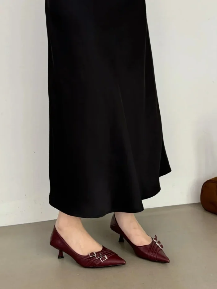 کفش پاشنه‌متوسط زنانه طراحی‌فرانسوی - تصویر 8