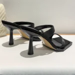 صندل زنانه نوک‌مربعی پاشنه‌کلفت - تصویر 2