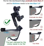 هولدر موبایل داشبوردی خودرو ۱۲۰۰درجه - تصویر 4