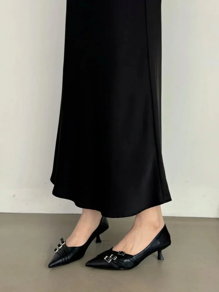 کفش پاشنه‌متوسط زنانه طراحی‌فرانسوی - تصویر 6