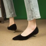 کفش زنانه ساتن پاشنه‌باریک چینی‌شیک - تصویر 9