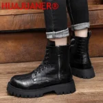 بوت چرمی مردانه زمستانی نلغز - تصویر 4