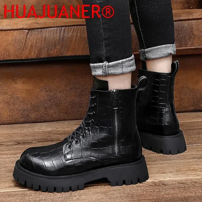 بوت چرمی مردانه زمستانی نلغز - تصویر 4