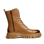 بوت چرمی مردانه سبک موتورسواری