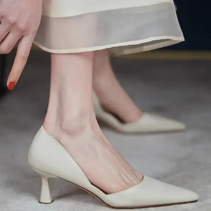 کفش پاشنه‌دار زنانه وینتیج نوک‌تیز - تصویر 4