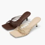 صندل زنانه نوک‌مربعی پاشنه‌سوزنی بند‌دار - تصویر 2