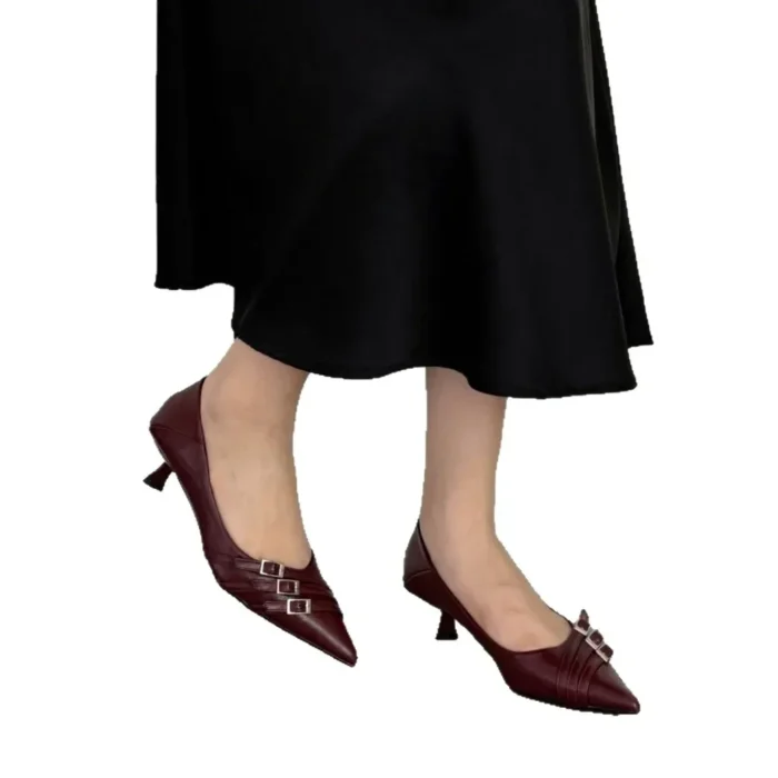 کفش پاشنه‌متوسط زنانه طراحی‌فرانسوی - تصویر 5