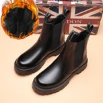 بوت چرمی مردانه موتورسواری زمستانی - تصویر 8