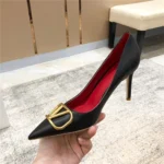 کفش پاشنه‌بلند زنانه چرمی نوک‌تیز - تصویر 9