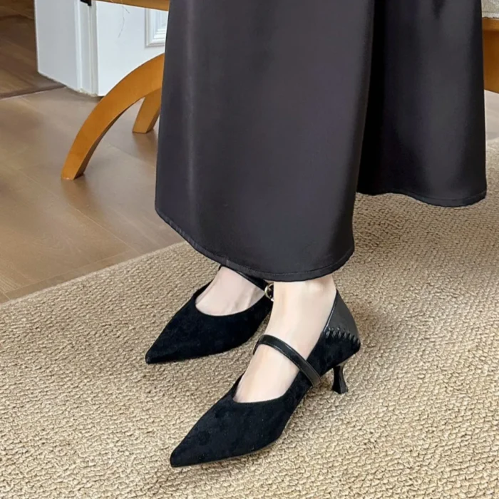 کفش مری‌جین زنانه نوک‌تیز راحت - تصویر 3