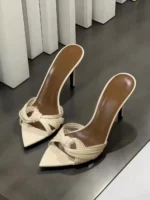 دمپایی زنانه تابستانی نوک‌تیز پاشنه‌باریک - تصویر 4