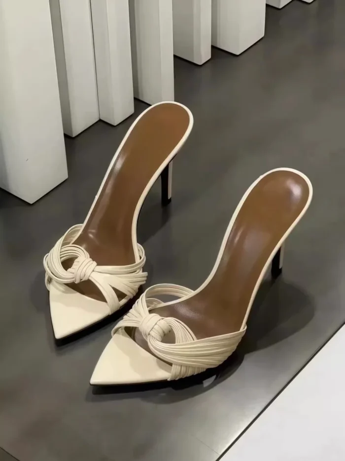 دمپایی زنانه تابستانی نوک‌تیز پاشنه‌باریک - تصویر 4